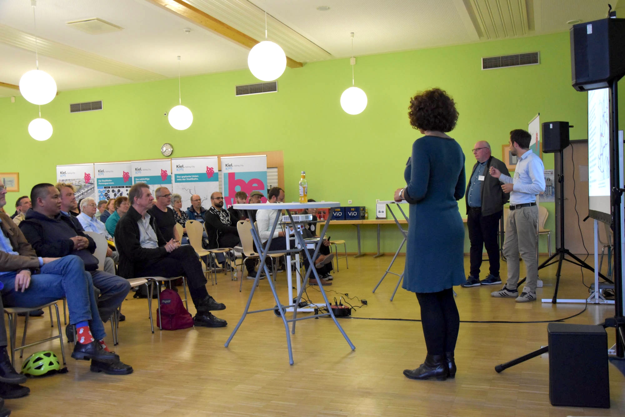 Vortrag bei der Planungswerkstatt mit Sicht auf das Publikum